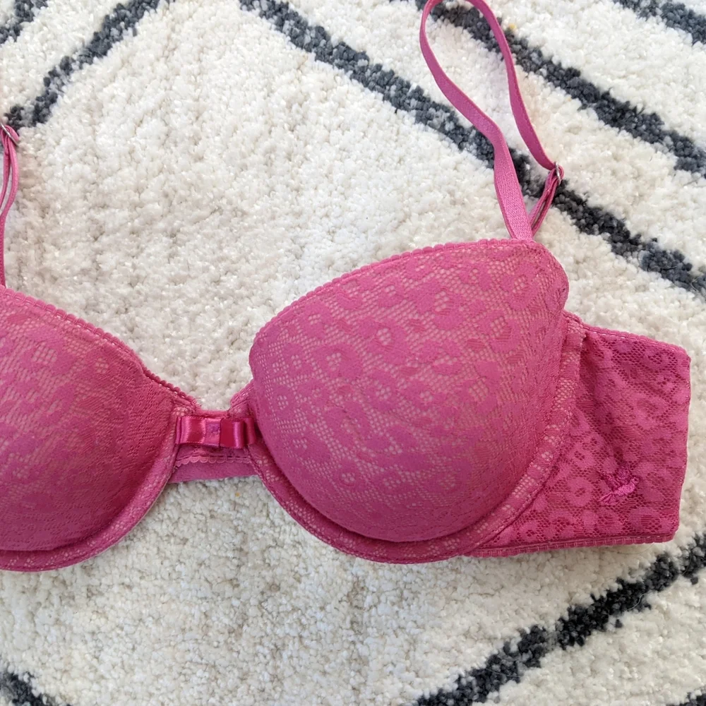 aerie Ella Underwire Bra / Pink Leopard - Picture 2 of 6